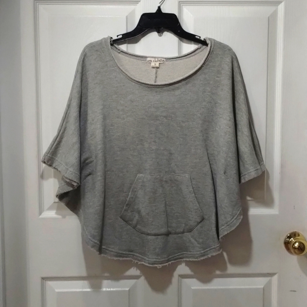 Heather Gray Poncho